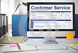 Customer Service Performance Data Application Form Concept