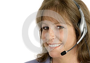 Customer Service Rep Closeup