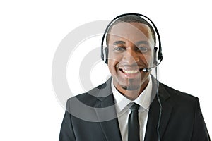 Customer Service Representative Smiling