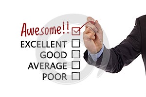 Customer service satisfaction survey