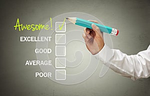 Customer service satisfaction survey