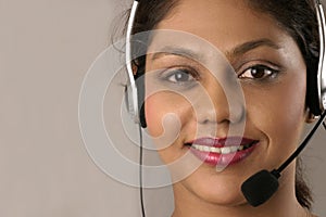 Customer service with smile