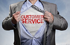 Customer service superhero photo