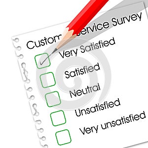 Customer service survey