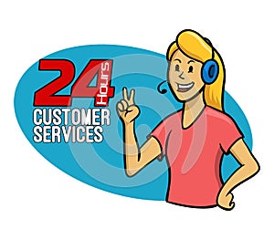 Customer Services Girl