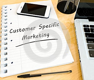 Customer Specific Marketing