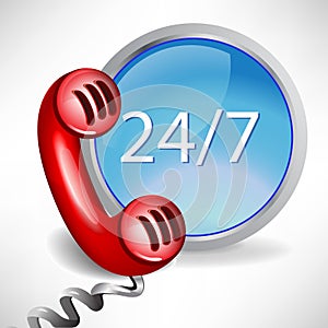 Customer support call center icon