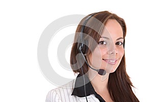 Customer support girl