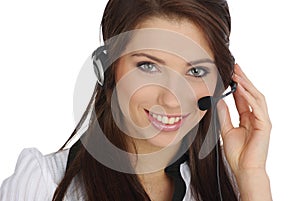 Customer support girl