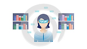 Customer Support Headset Operator Icon, vector design Generative AI