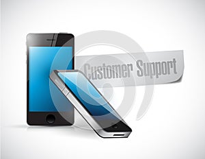 Customer support phone message illustration