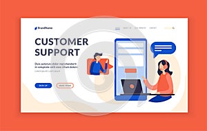 Customer support. Technical consultant assistance on user request