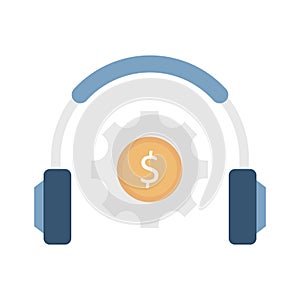 Customer support Vector Icon which can easily modify or edit