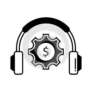 Customer support Vector Icon which can easily modify or edit