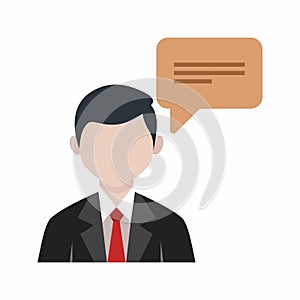 Customer Talking icon vector image.