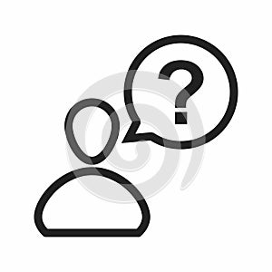 Customer Talking icon vector