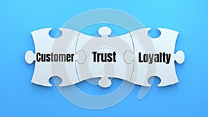 customer , trust and loyalty puzzle .