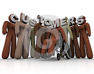 Customers Diverse Group of People Targeted Marketing