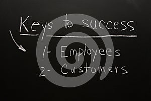 Customers & employees-keys to success