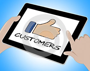 Customers Online Means Tablets Web And Client