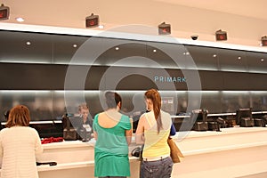 Customers in Primark shop