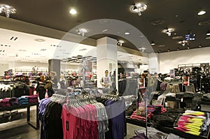 Customers shopping in New Yorker store interior