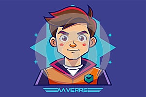 A customizable cartoon illustration featuring a young man with various facial expressions and poses, Metaverso Customizable photo