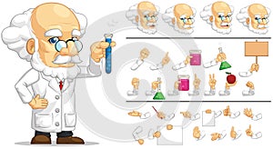 Customizable Mascot Scientist Professor Laboratory Researcher