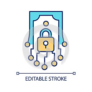 Customizable stability linear icon