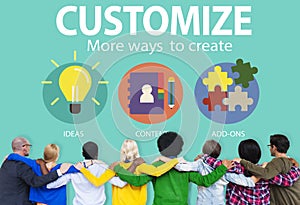 Customize Ideas Identity Individuality Innovation Personalize