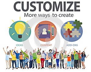 Customize Ideas Identity Individuality Innovation Personalize Co