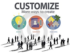 Customize Ideas Identity Individuality Innovation Personalize Co