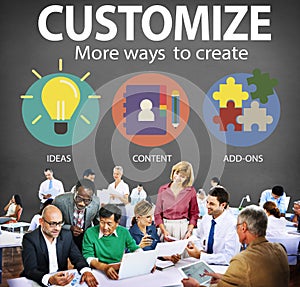 Customize Ideas Identity Individuality Innovation Personalize Co