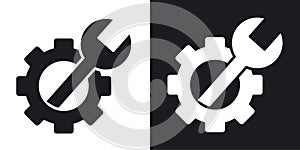 Customize thin line vector icon set