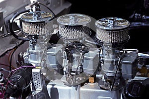 Customized car engine photo