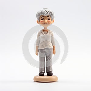 Customized Grandma Female Figurine In Fujifilm Provia 400x Style