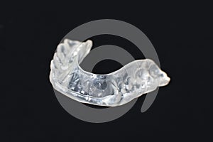 Customized transparent teeth bite guard clear aligners for lower jaw