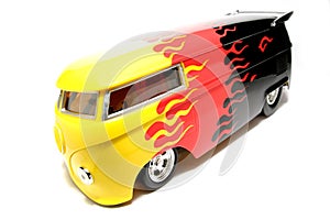 Customized VW Drag Bus scale car fisheye #2