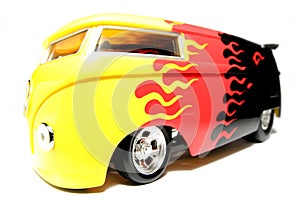 Customized VW Drag Bus scale car fisheye #4