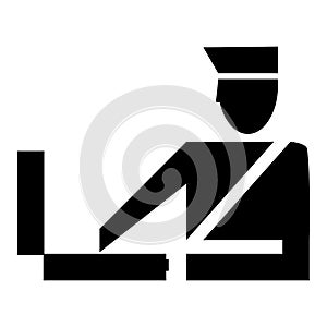 Customs clearance icon