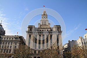 Customs house in The bund, Shanghai, China