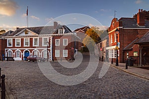 Customs House in Exeter. Evening light