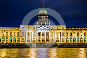 Customs house at night. Dublin. Ireland