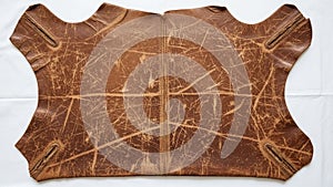 Cut with armhole sections, suggesting it's part of a garment design or