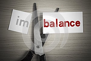 Cut balance from imbalance photo