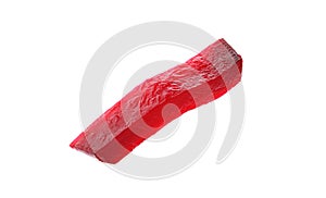 Cut boiled red beet on background