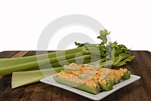 Celery with pimento cheese