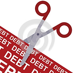 Cut debt concept