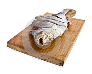Cut dried fish