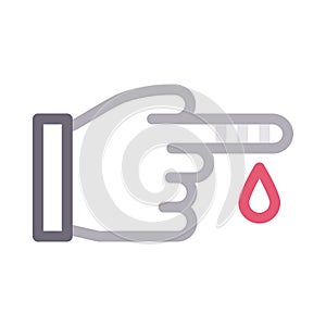 Cut  vector color line  icon